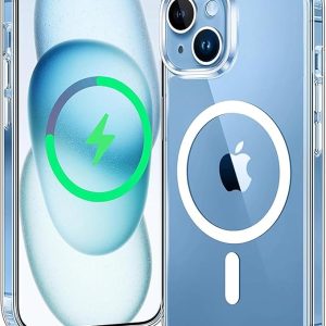 Nextway for iPhone 14 Case Clear, [Compatible with Magsafe][Anti-Yellowing][Military-Grade Protection] Shockproof Slim Magnetic Phone Case for iPhone 14, Transparent